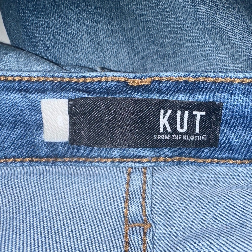 Kut From The Kloth High Rise Rachael Fab Ab Mom Ankle Jeans Size 8 Button Up Fly - Picture 3 of 7
